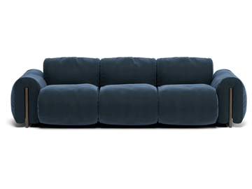COLLE - Sectional leather sofa by Natuzzi Italia - view 2
